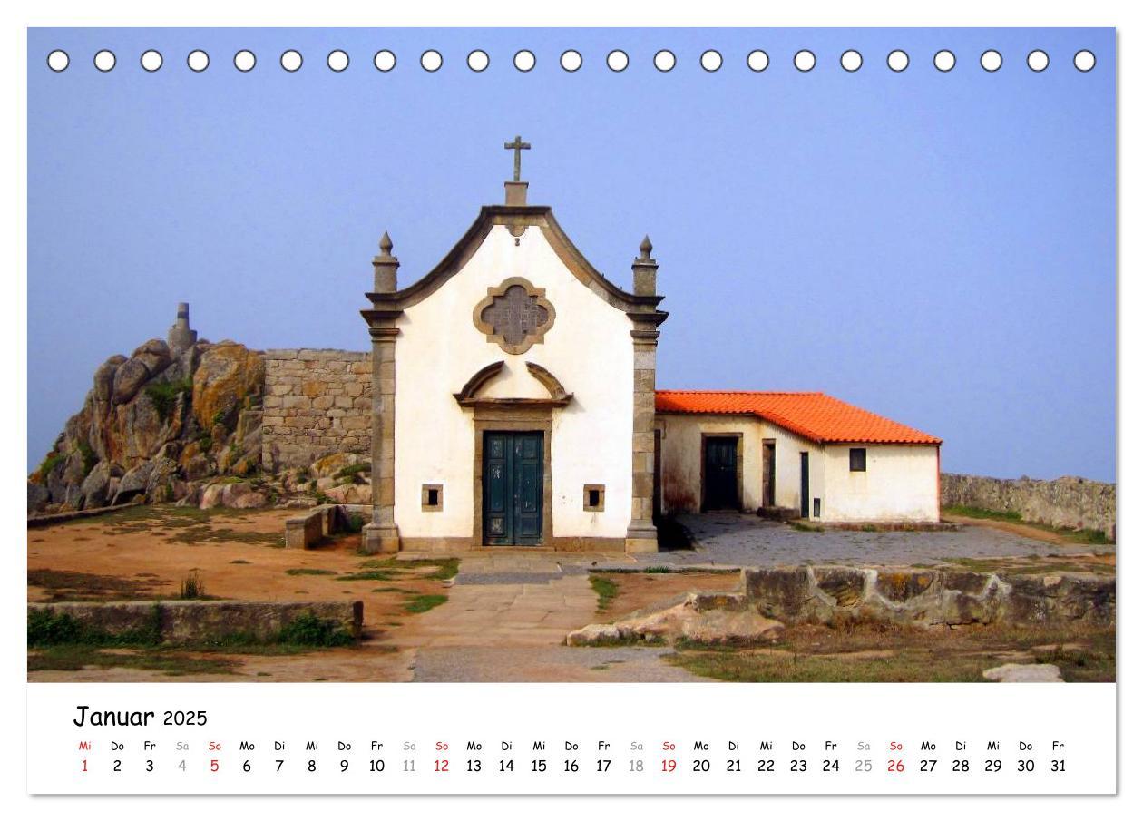 Bild: 9783435557059 | Jakobsweg - Camino Portugues (Tischkalender 2025 DIN A5 quer),...