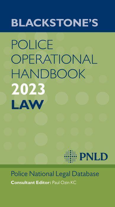 Cover: 9780192868701 | Blackstone's Police Operational Handbook 2023 | PNLD | Taschenbuch