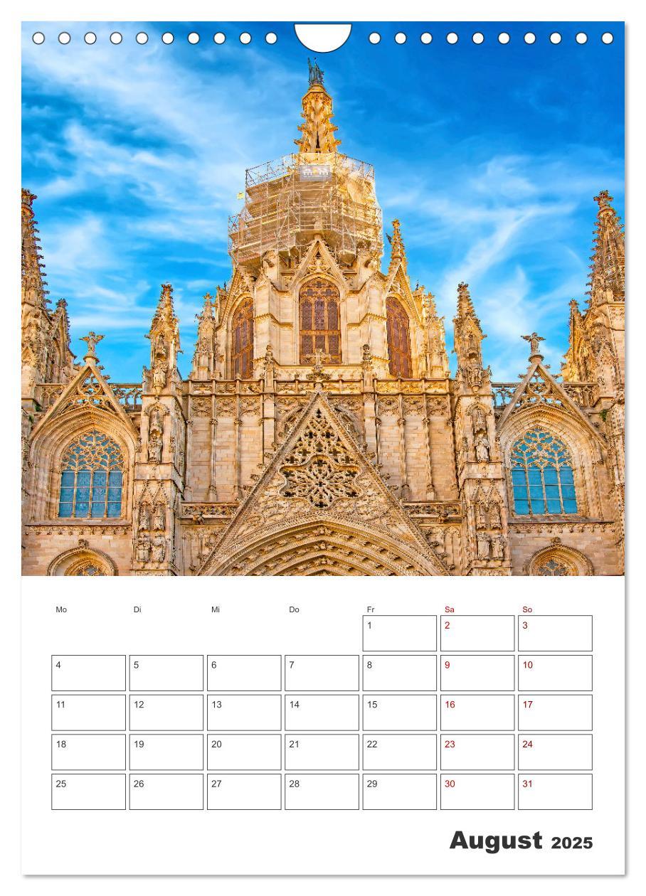 Bild: 9783435899883 | Barcelona - Urlaubsplaner (Wandkalender 2025 DIN A4 hoch), CALVENDO...