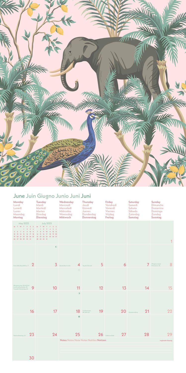 Bild: 4002725981752 | GreenLine Jungle 2025 - Wand-Kalender - Broschüren-Kalender - 30x30...