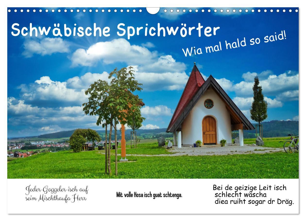 Cover: 9783383868900 | Schwäbische Sprichwörter 1 Wi ma hald so said! (Wandkalender 2025...