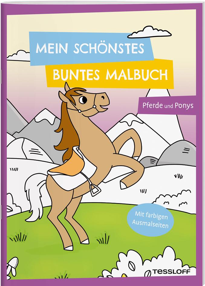 Cover: 9783788646691 | Mein schönstes buntes Malbuch. Pferde und Ponys | Carmen Eisendle