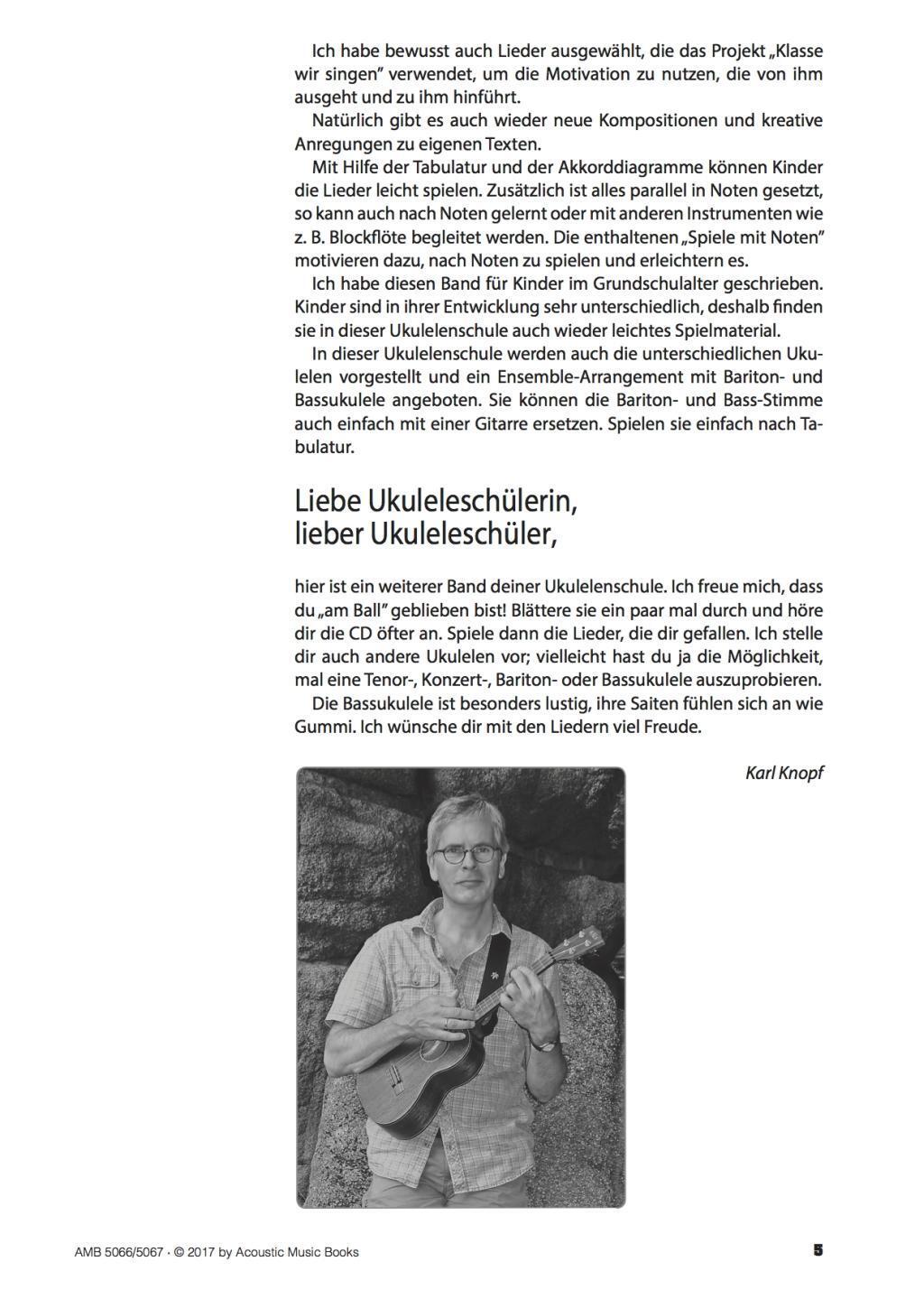 Bild: 9783869475660 | Komm, wir spielen Ukulele! Band 2. Ausgabe mit CD | Karl Knopf | Buch