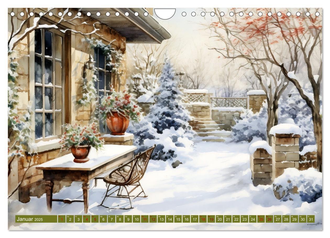 Bild: 9783383834288 | Lauschige Gartenecken (Wandkalender 2025 DIN A4 quer), CALVENDO...