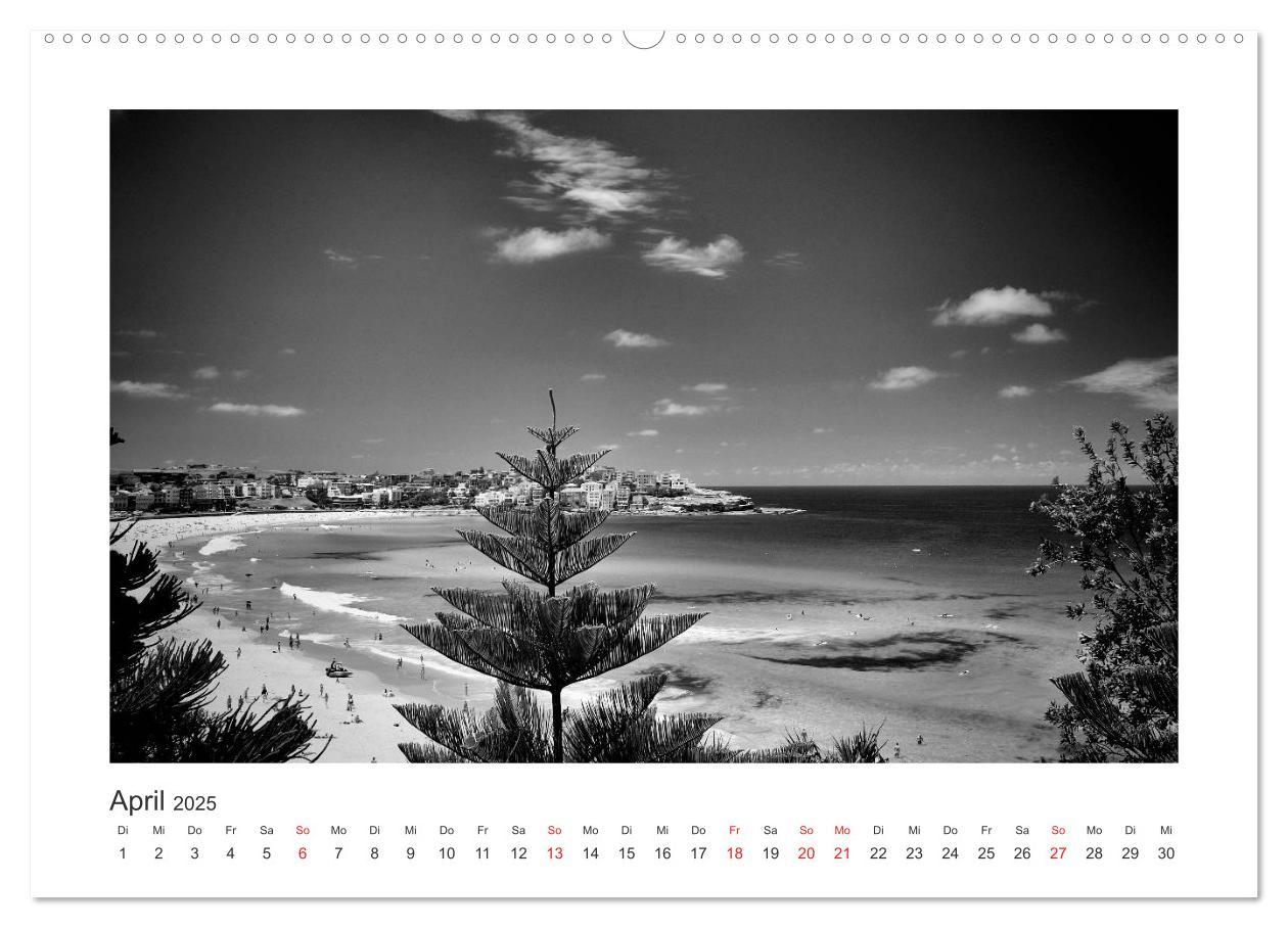 Bild: 9783457225905 | SYDNEY Monochrom (Wandkalender 2025 DIN A2 quer), CALVENDO...