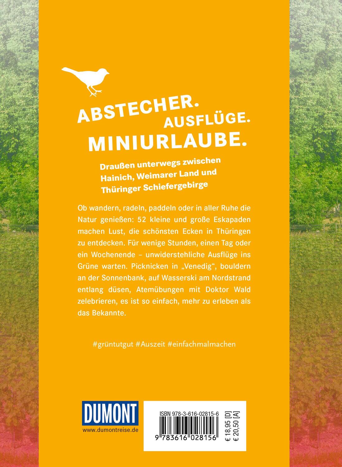 Rückseite: 9783616028156 | 52 kleine &amp; große Eskapaden Erfurt und Thüringer Wald | Patzenhauer