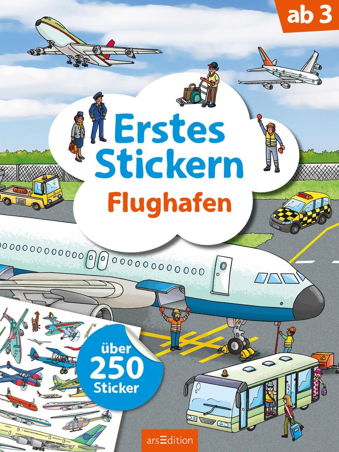 Bild: 9783845833958 | Erstes Stickern - Flughafen | Über 250 Sticker | Taschenbuch | 40 S.