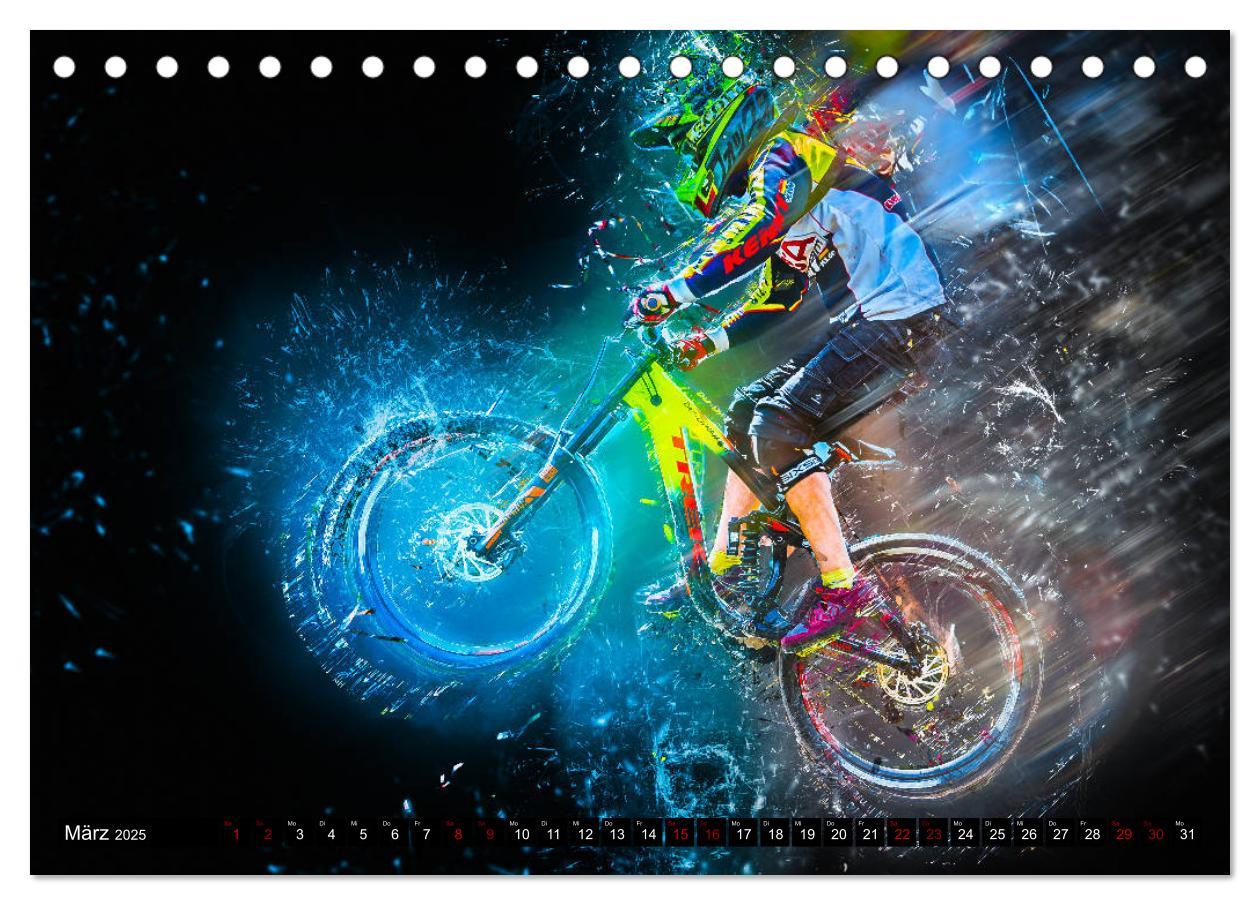 Bild: 9783435431885 | Downhill Explosion (Tischkalender 2025 DIN A5 quer), CALVENDO...