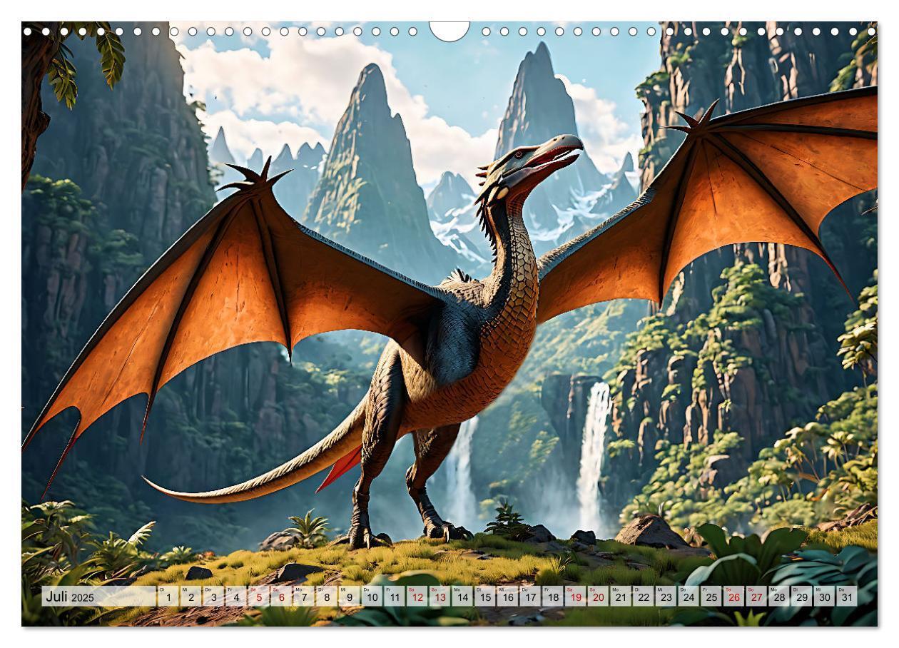 Bild: 9783383798979 | Dinosaurier - die Welt der Urzeitgiganten (Wandkalender 2025 DIN A3...