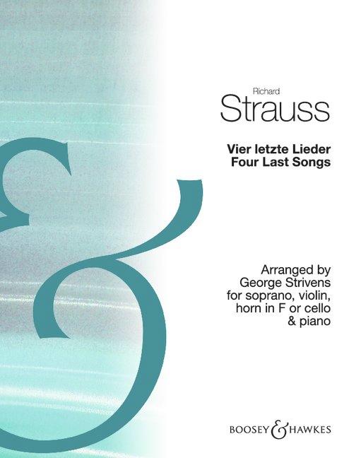 Cover: 9781784548537 | Vier letzte Lieder / Four Last Songs | Richard Strauss | Broschüre