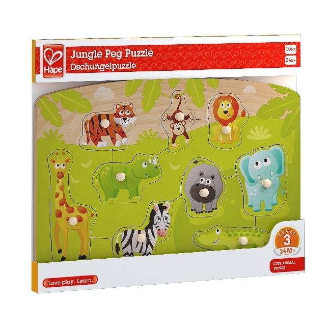 Cover: 6943478018662 | Hape Dschungelpuzzle (Kinderpuzzle) | Spiel | In Spielebox | E1405