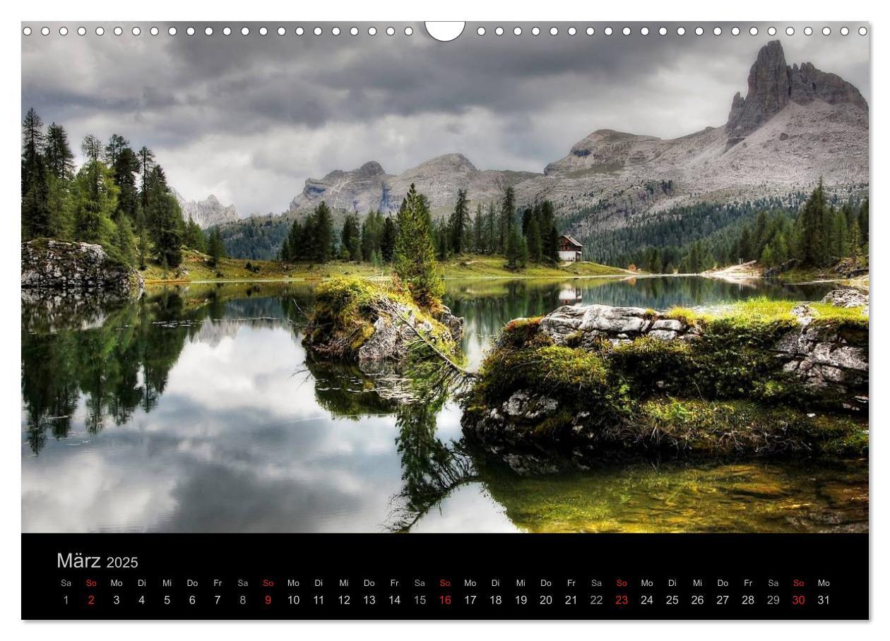 Bild: 9783435808410 | Mystische Dolomiten (Wandkalender 2025 DIN A3 quer), CALVENDO...