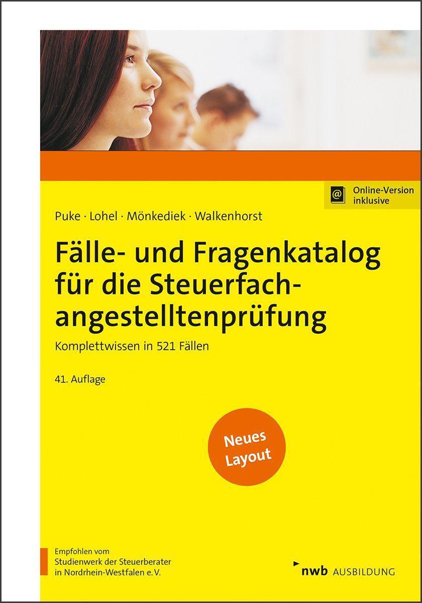 Cover: 9783482685613 | Fälle- und Fragenkatalog für die Steuerfachangestelltenprüfung | 2024