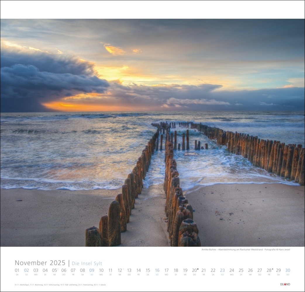 Bild: 9783964023100 | Die Insel Sylt Edition Kalender 2025 - Hans Jessel | Hans Jessel