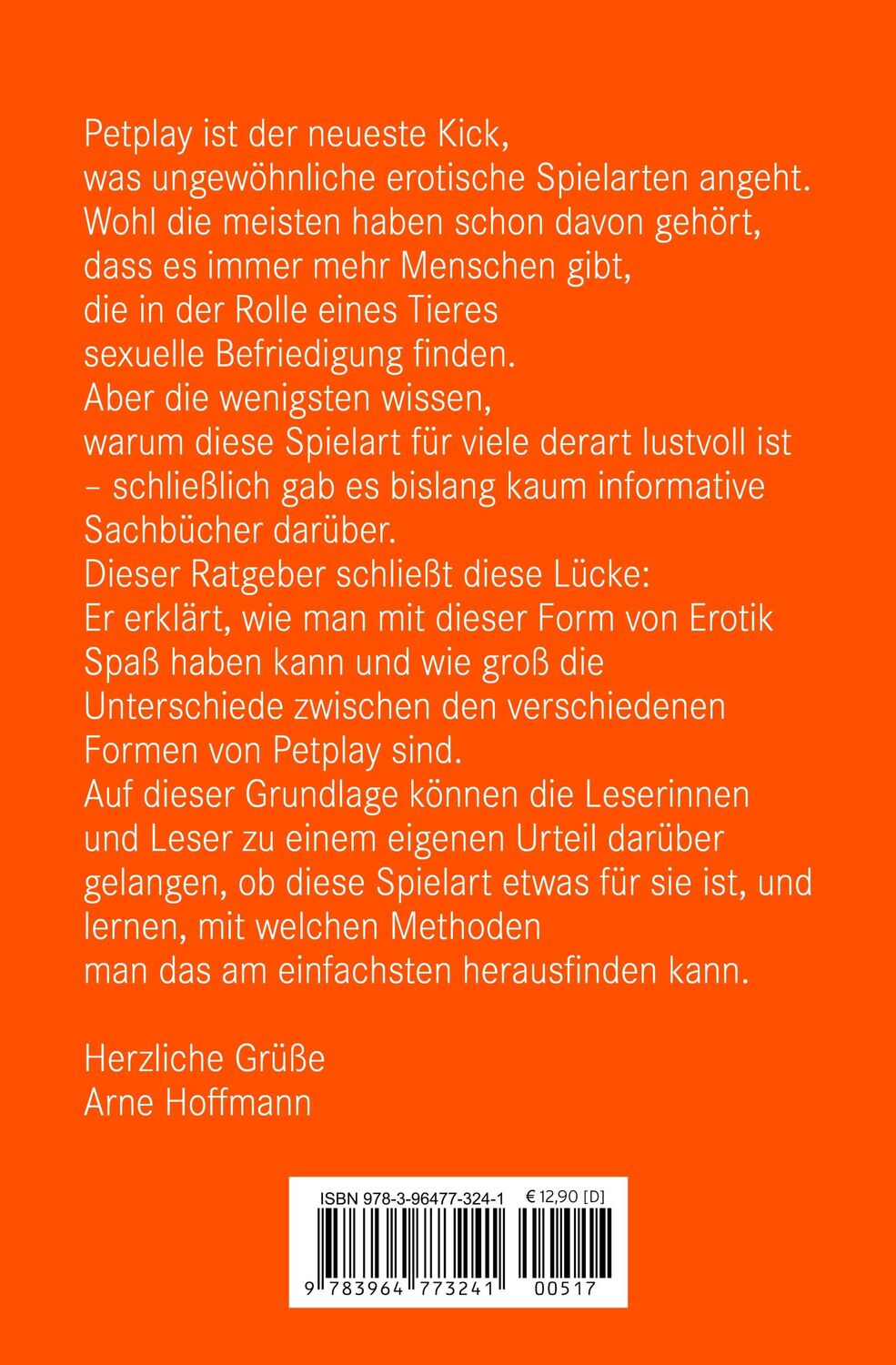 Rückseite: 9783964773241 | PetPlay Erotischer Ratgeber | der neueste Kick ... | Arne Hoffmann