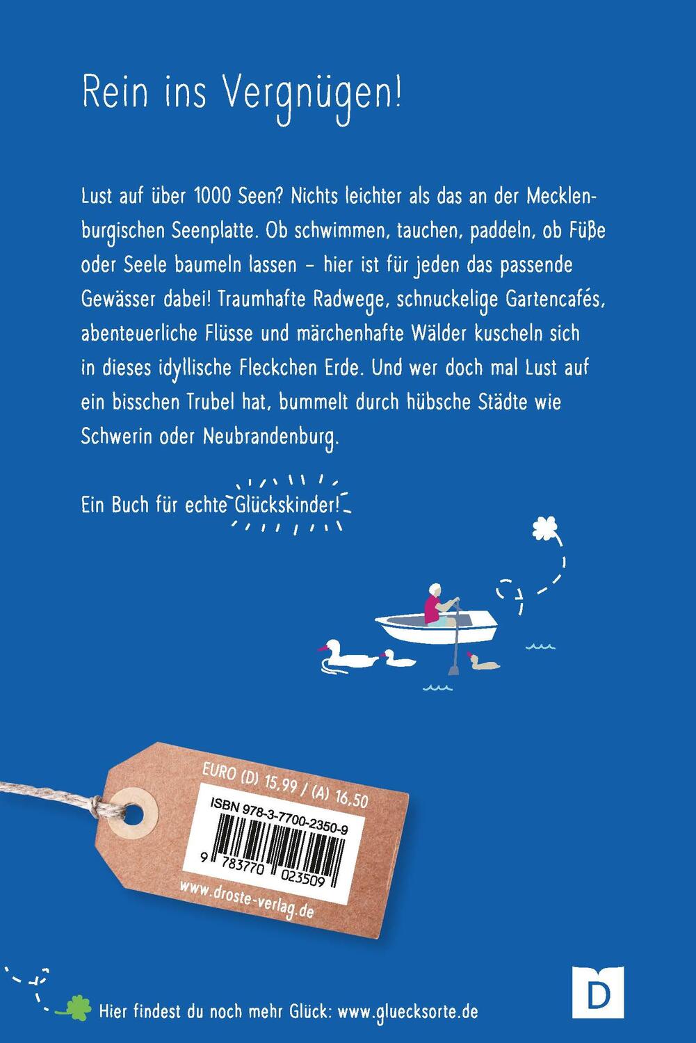 Rückseite: 9783770023509 | Glücksorte an der Mecklenburgischen Seenplatte | Michael Schaal | Buch