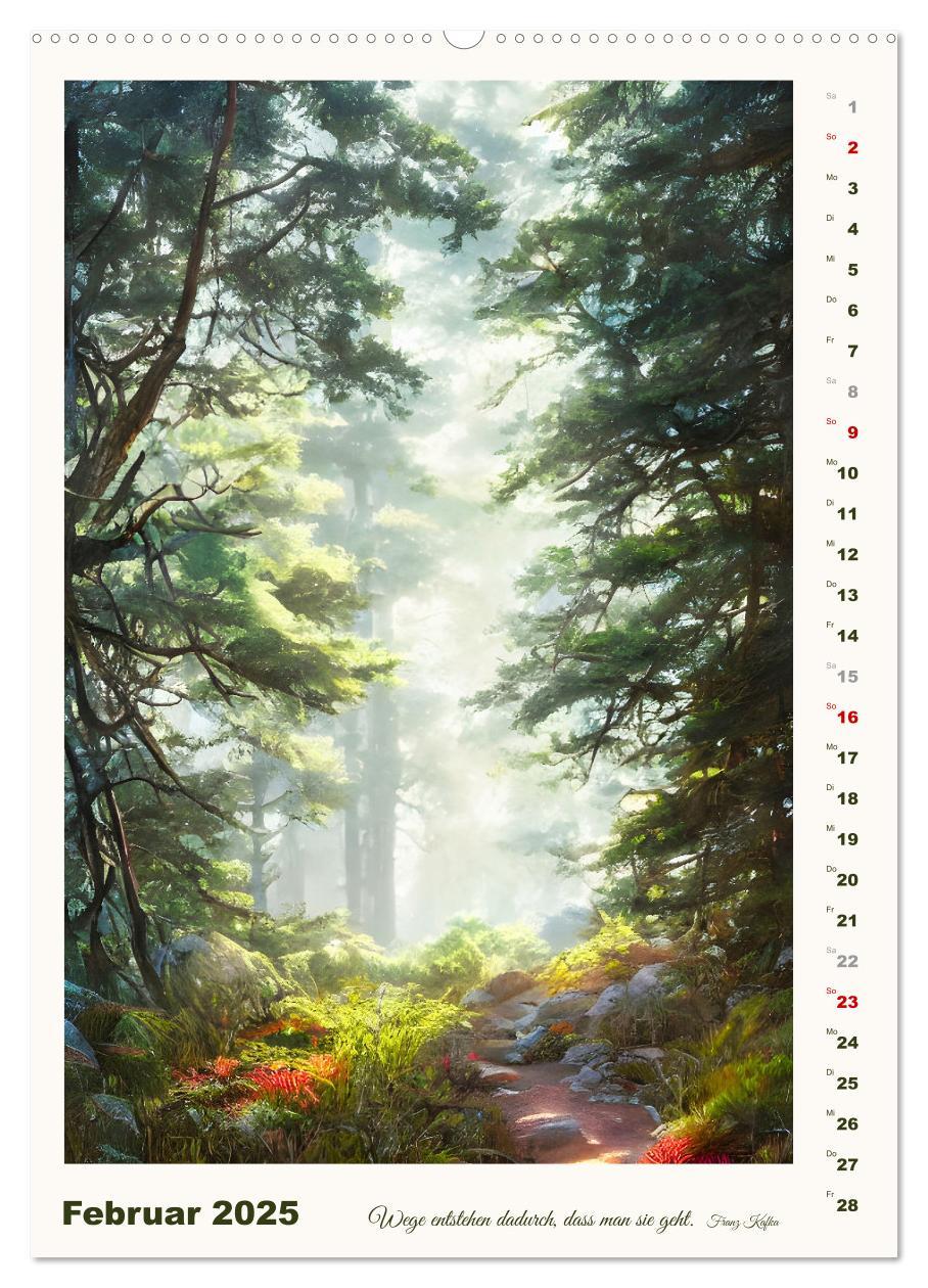 Bild: 9783435877331 | Wege der Fantasie (Wandkalender 2025 DIN A2 hoch), CALVENDO...