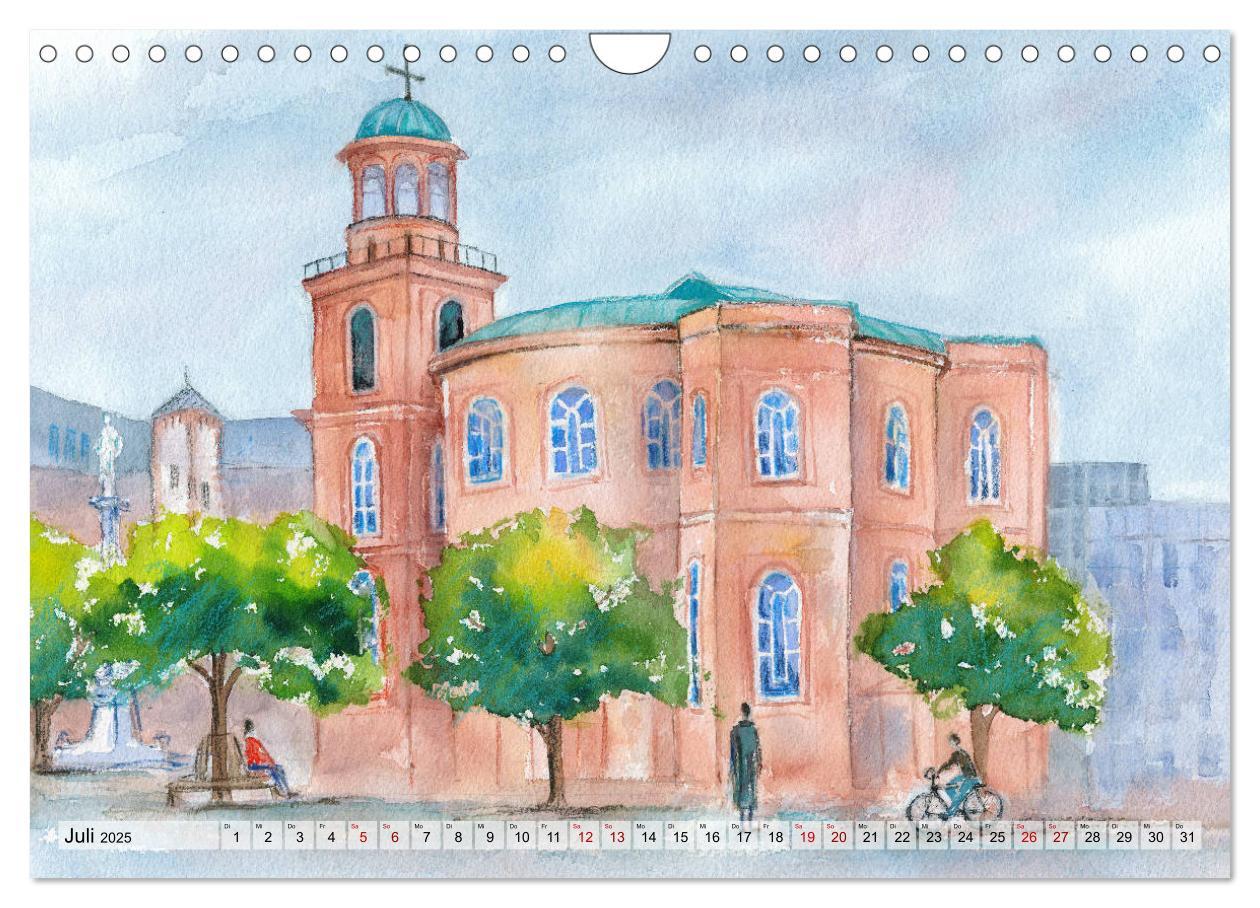 Bild: 9783435212507 | Frankfurt in Aquarell (Wandkalender 2025 DIN A4 quer), CALVENDO...