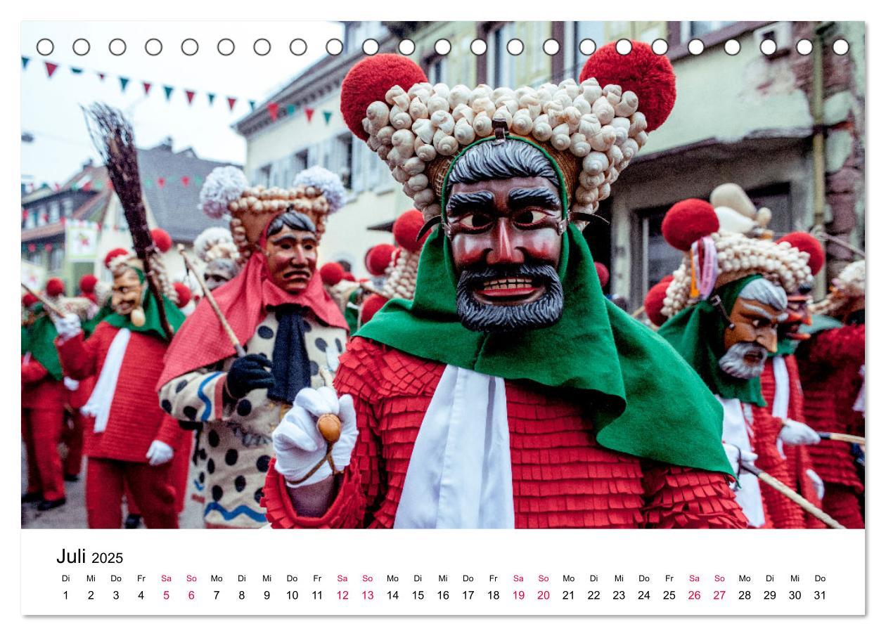 Bild: 9783435105052 | Die Elzacher Fastnacht (Tischkalender 2025 DIN A5 quer), CALVENDO...