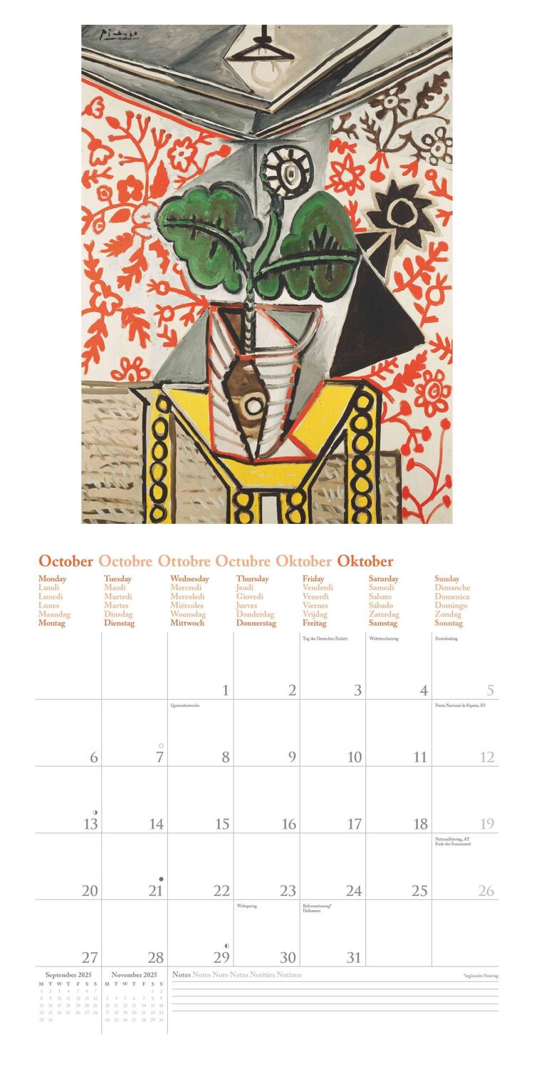 Bild: 4002725994158 | Picasso 2025 - Wand-Kalender - Broschüren-Kalender - 30x30 - 30x60...