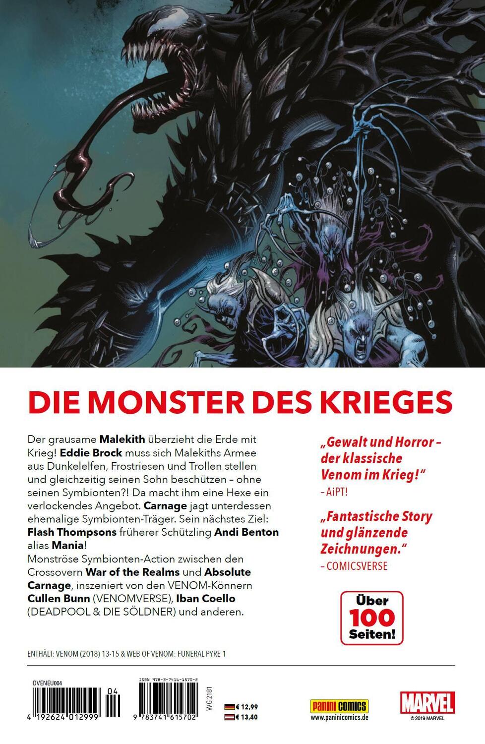 Rückseite: 9783741615702 | Venom - Neustart | Bd. 4: Der magische Symbiont | Cullen Bunn (u. a.)