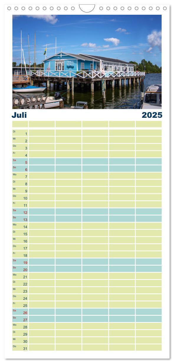 Bild: 9783457103029 | Familienplaner 2025 - Ostseefjord Schlei mit 5 Spalten...
