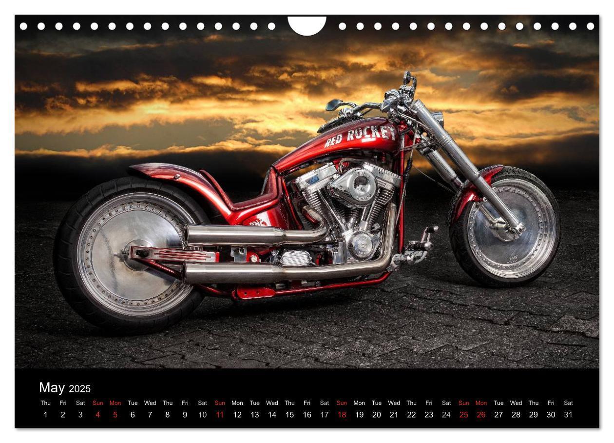 Bild: 9781325961658 | Motorbike Dreams (Wall Calendar 2025 DIN A4 landscape), CALVENDO 12...