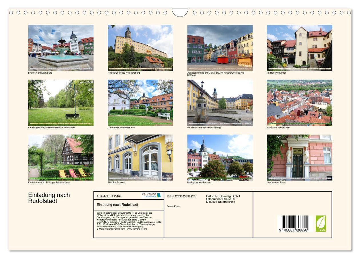 Bild: 9783383898228 | Einladung nach Rudolstadt (Wandkalender 2025 DIN A3 quer), CALVENDO...