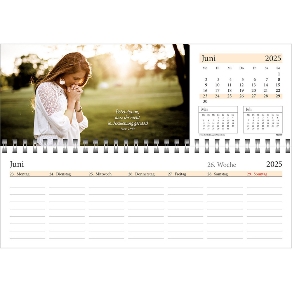 Bild: 9783754825457 | In deine Hand leg ich den Tag 2025 | Wochen-Tischkalender | Kalender