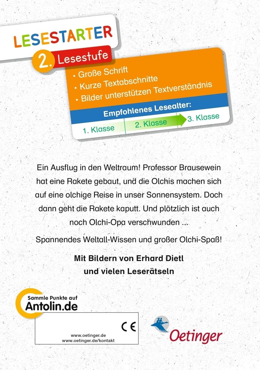 Rückseite: 9783751206648 | Die Olchis. Das große Weltraum-Abenteuer | Lesestarter. 2. Lesestufe