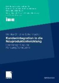 Cover: 9783834922861 | Kundenintegration in die Neuproduktentwicklung | Schuhmacher | Buch