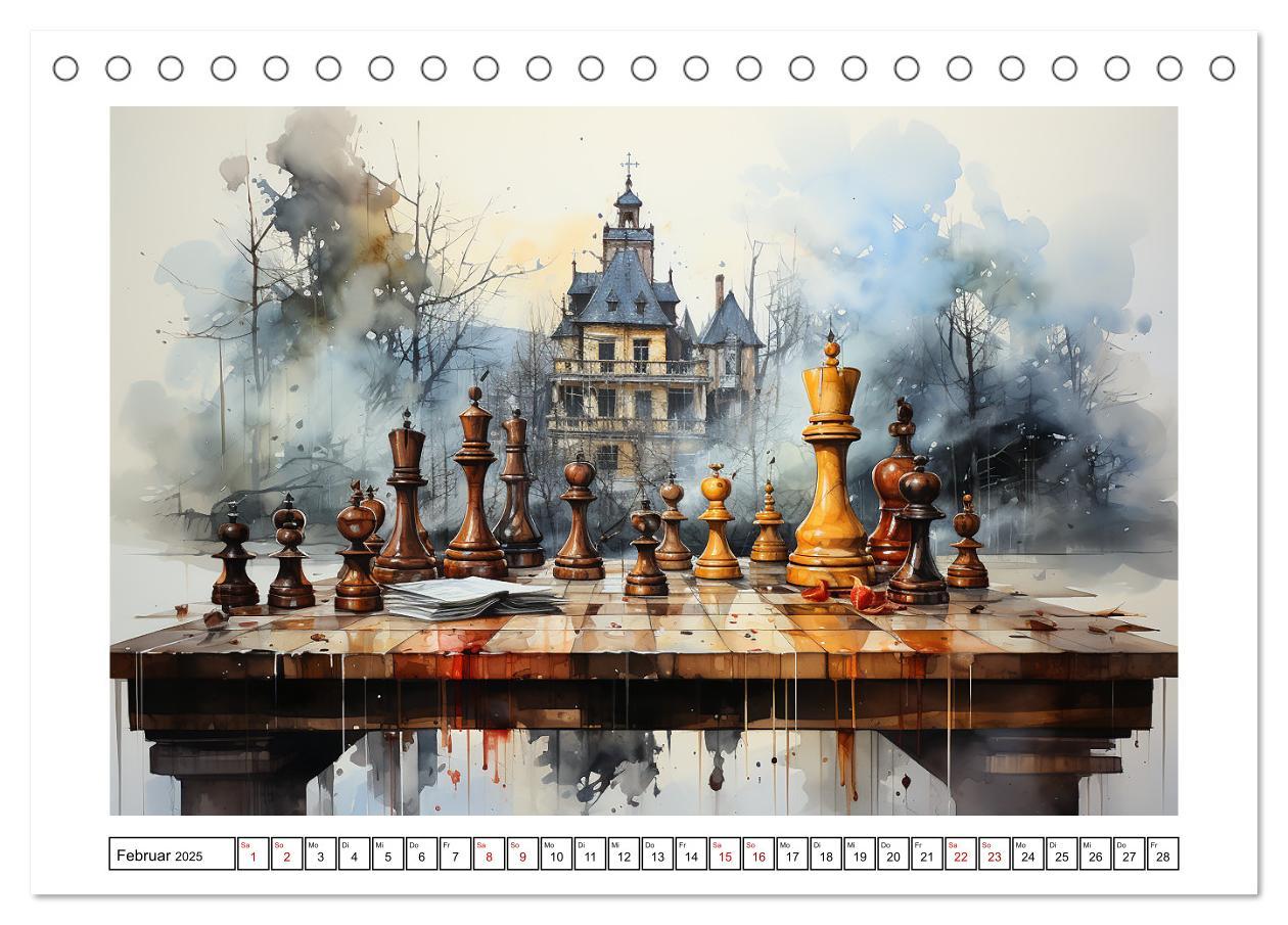 Bild: 9783383878503 | Schach Matt (Tischkalender 2025 DIN A5 quer), CALVENDO Monatskalender