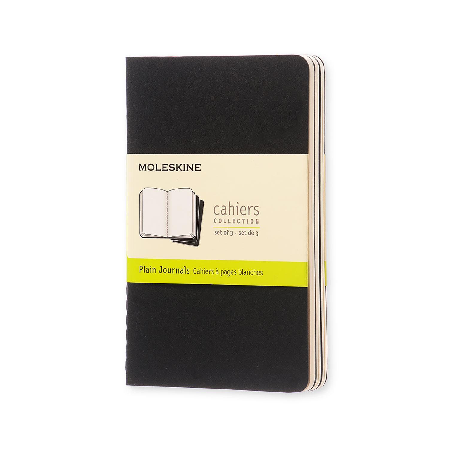 Bild: 9788883704918 | Moleskine Cahier pocket blanko schwarz DIN A6. 3er Pack | Taschenbuch