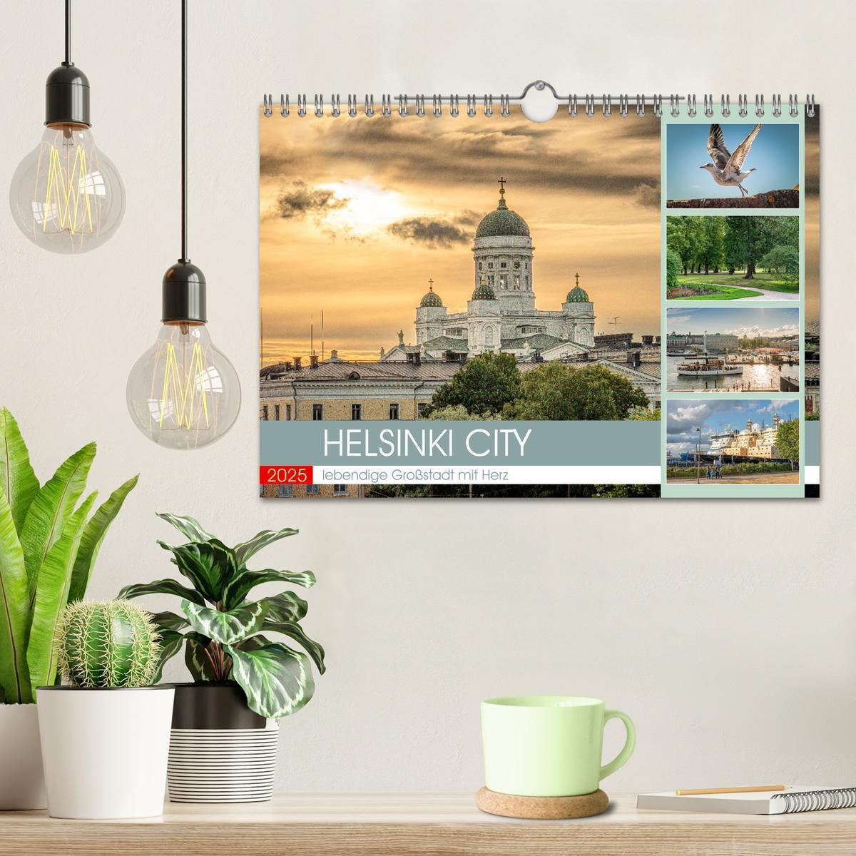 Bild: 9783383946219 | HELSINKI CITY (Wandkalender 2025 DIN A4 quer), CALVENDO Monatskalender