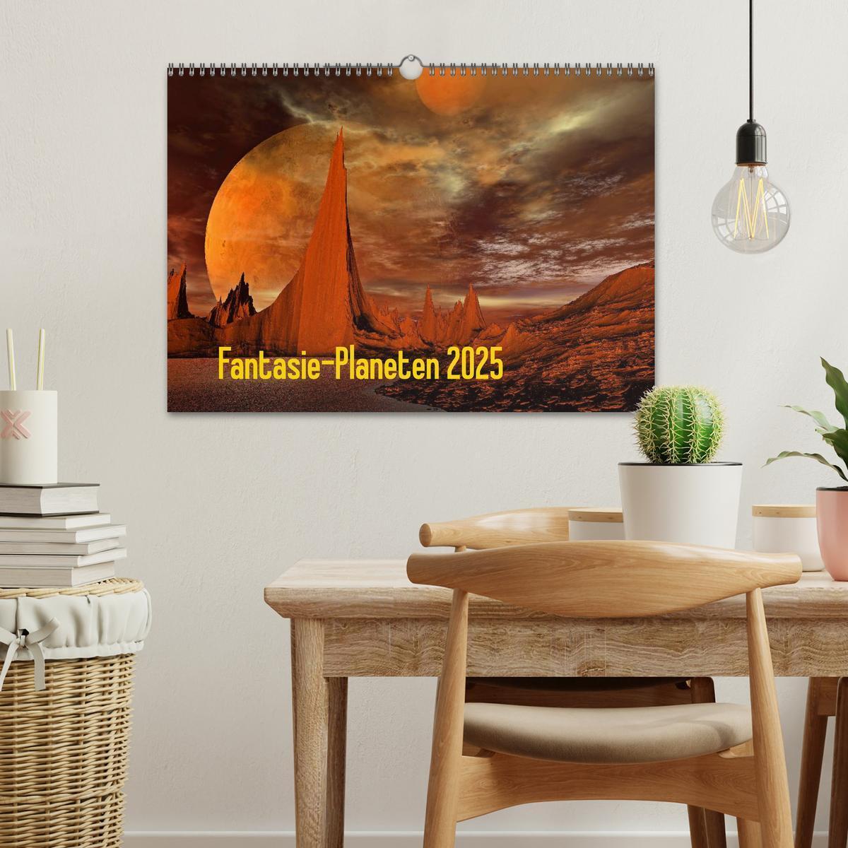 Bild: 9783435697236 | Fantasie-Planeten (Wandkalender 2025 DIN A3 quer), CALVENDO...