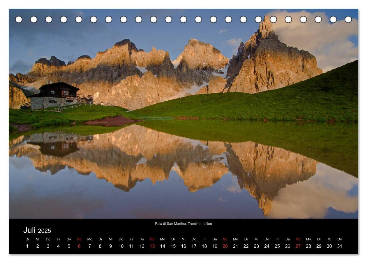 Bild: 9783435648689 | Alpen (Tischkalender 2025 DIN A5 quer), CALVENDO Monatskalender | 2025