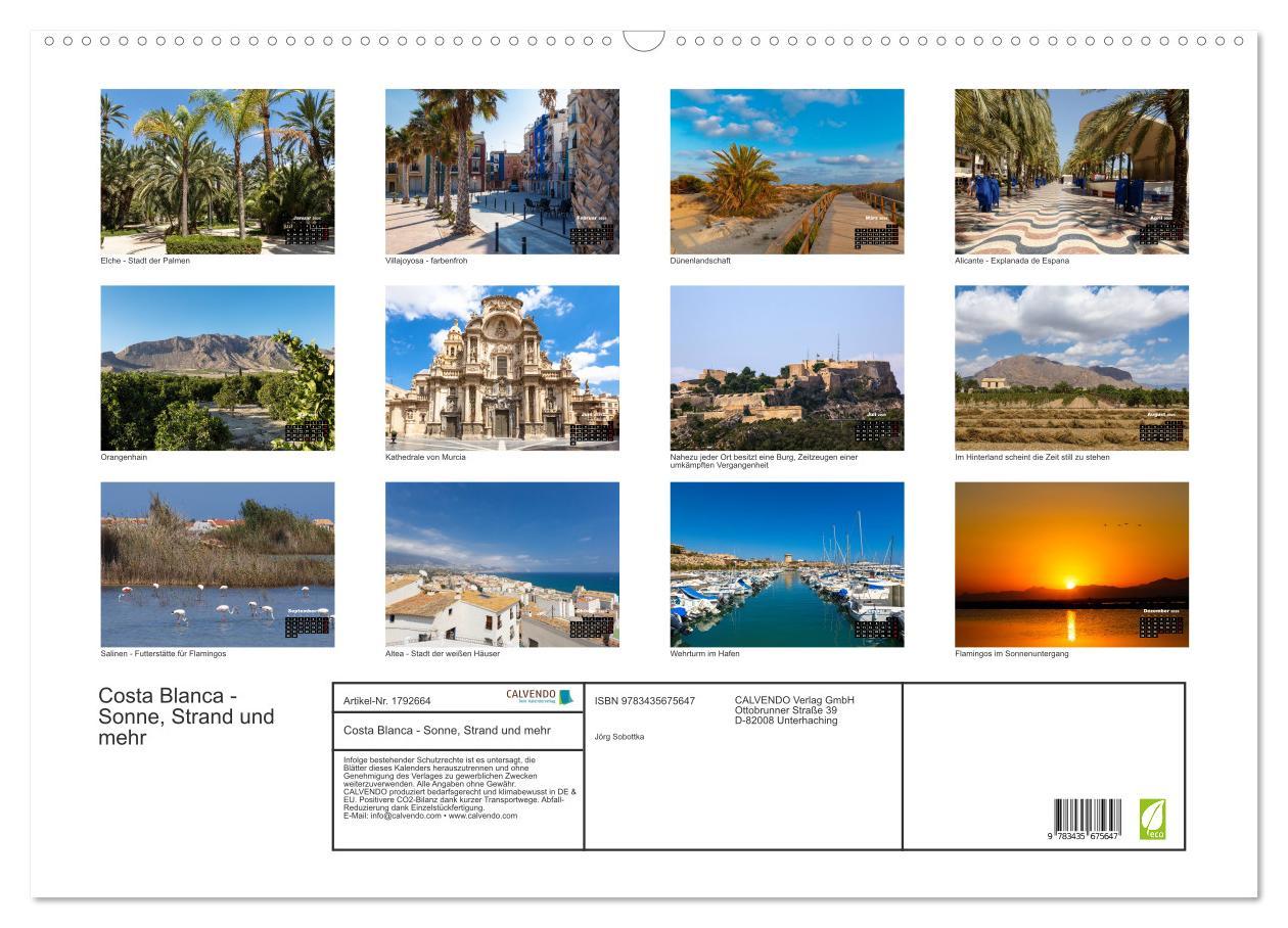 Bild: 9783435675647 | Costa Blanca - Sonne, Strand und mehr (Wandkalender 2025 DIN A2...