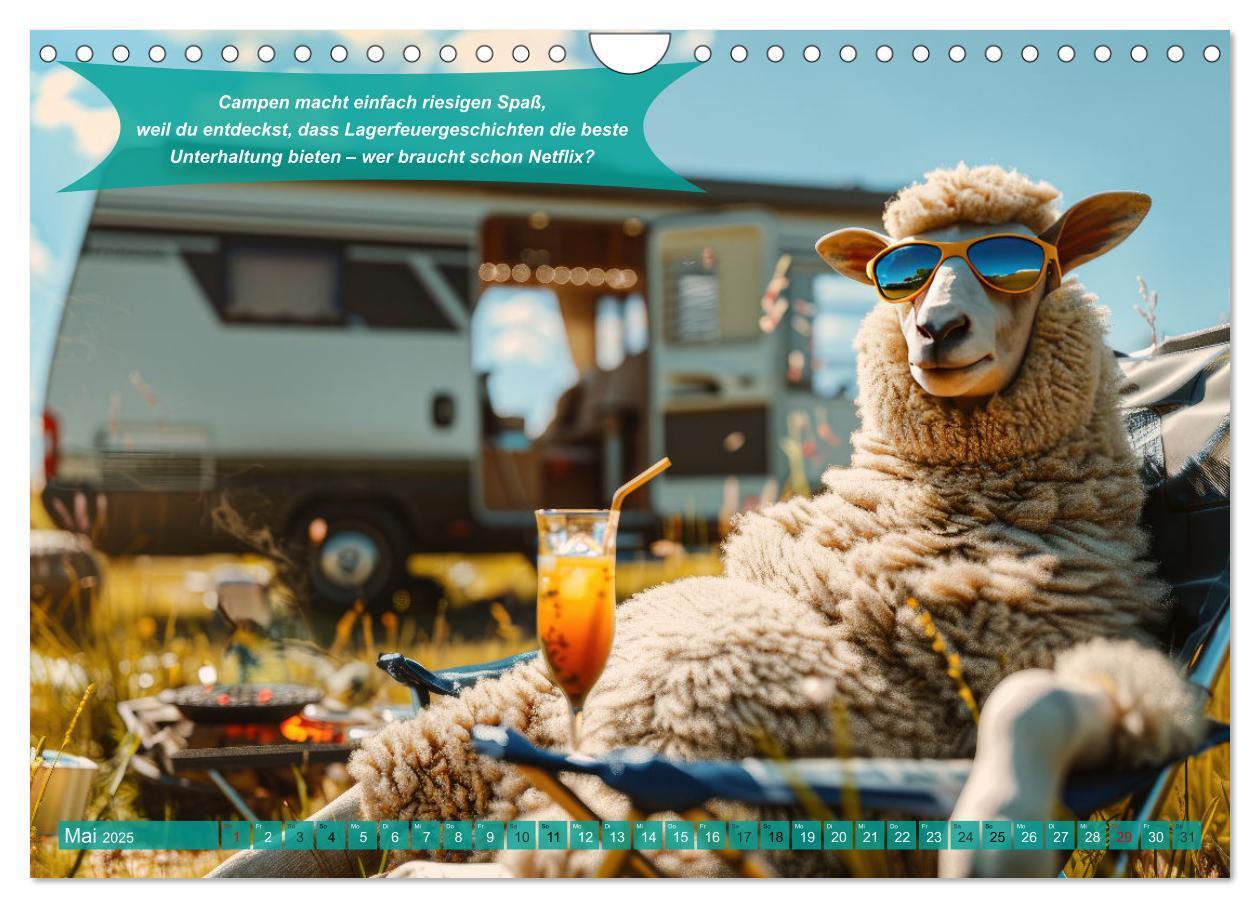 Bild: 9783457181720 | Der tierisch lustige Camping-Kalender (Wandkalender 2025 DIN A4...