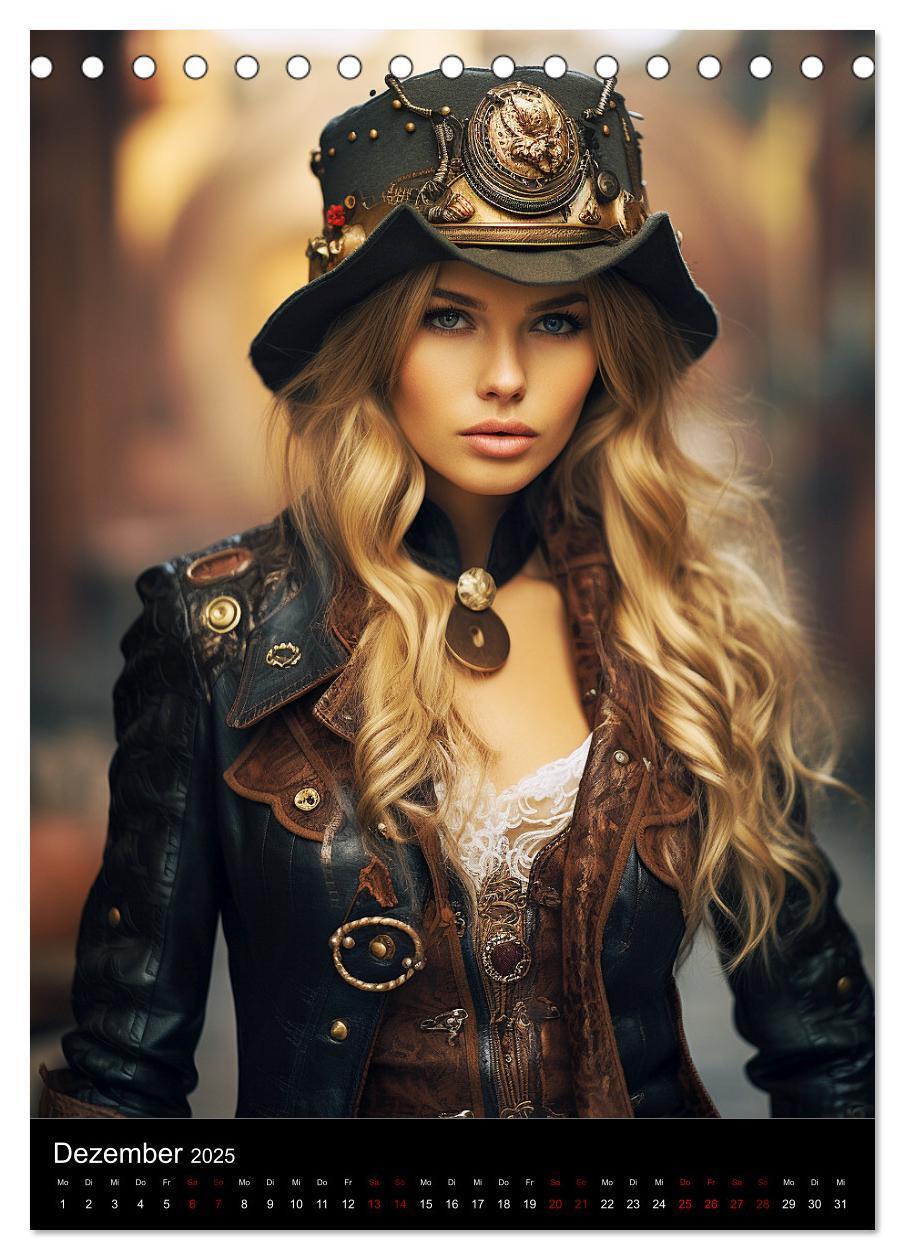 Bild: 9783435865666 | Steampunk. Faszinierend schöne Frauenportraits (Tischkalender 2025...