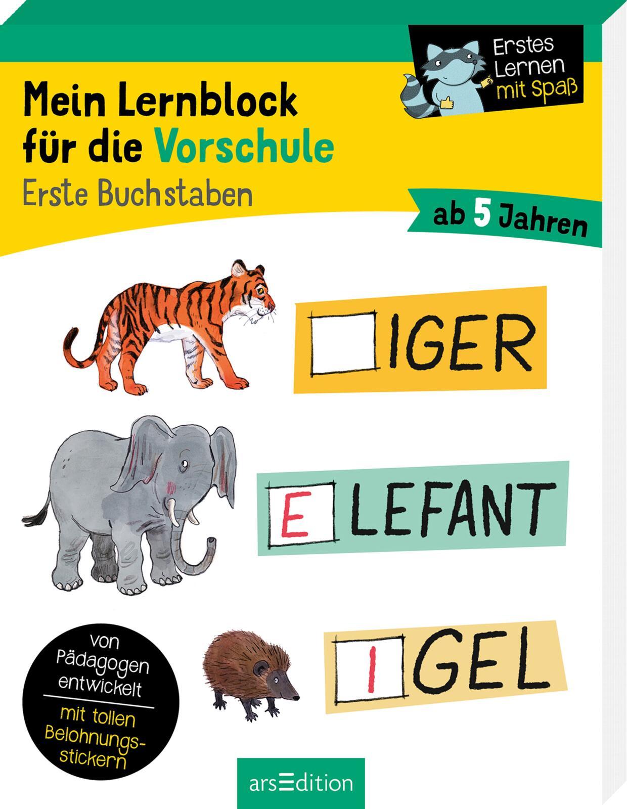 Bild: 9783845844060 | Mein Lernblock für die Vorschule - Erste Buchstaben | Hannah Lang