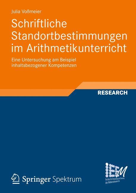 Cover: 9783834824042 | Schriftliche Standortbestimmungen im Arithmetikunterricht | Voßmeier