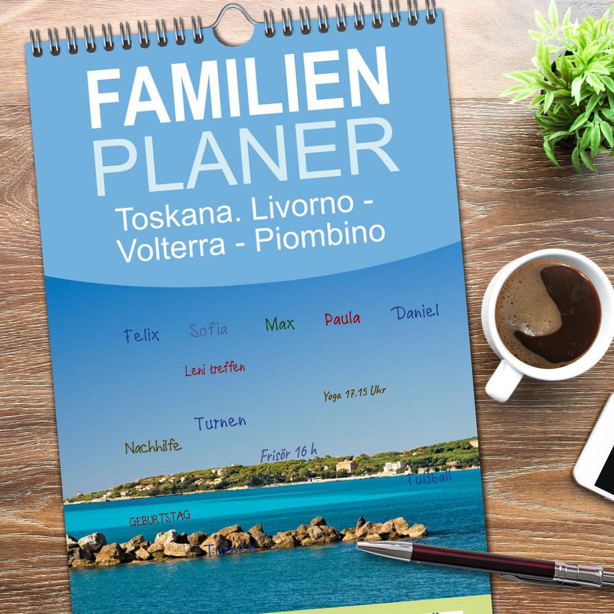 Bild: 9783457098479 | Familienplaner 2025 - Toskana. Livorno - Volterra - Piombino mit 5...