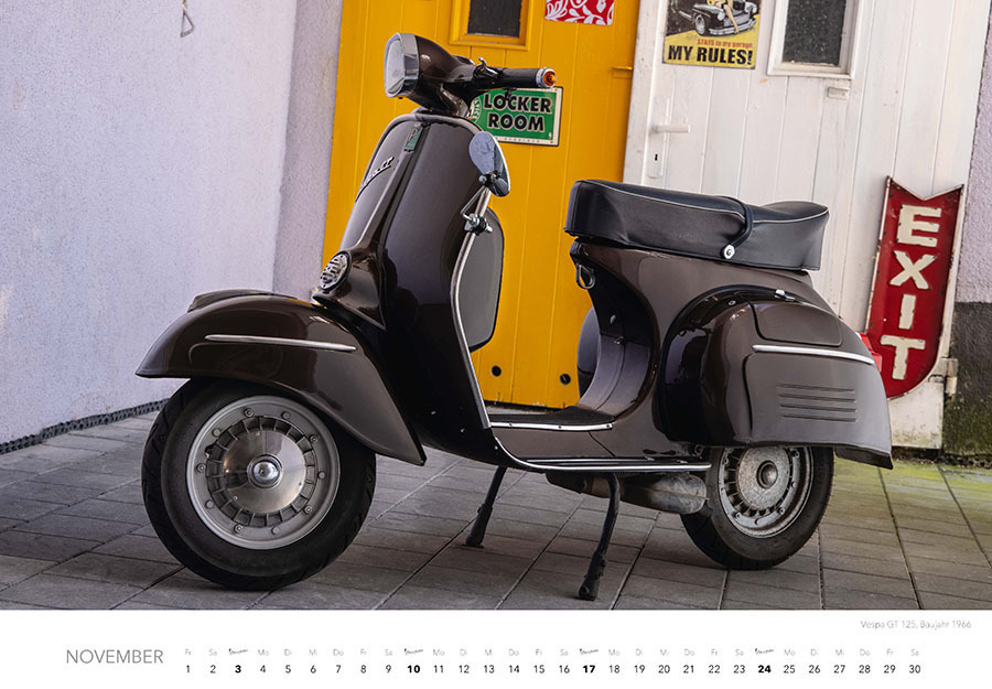 Bild: 9783966646819 | Vespa Kalender 2024 | La Dolce Vita auf zwei Rädern. Roller Kalender