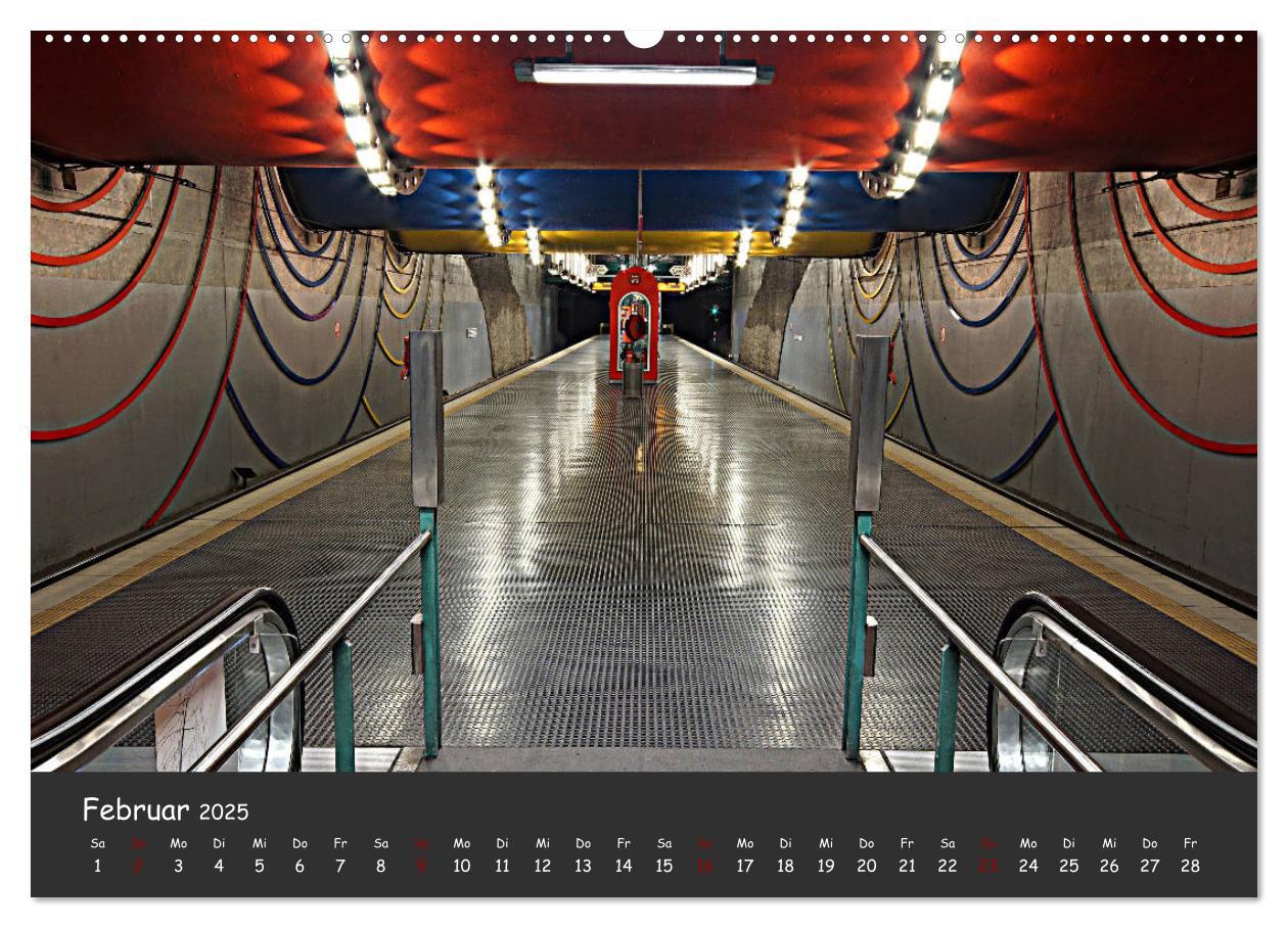 Bild: 9783435317141 | U-Bahn-Stationen des Westens (Wandkalender 2025 DIN A2 quer),...