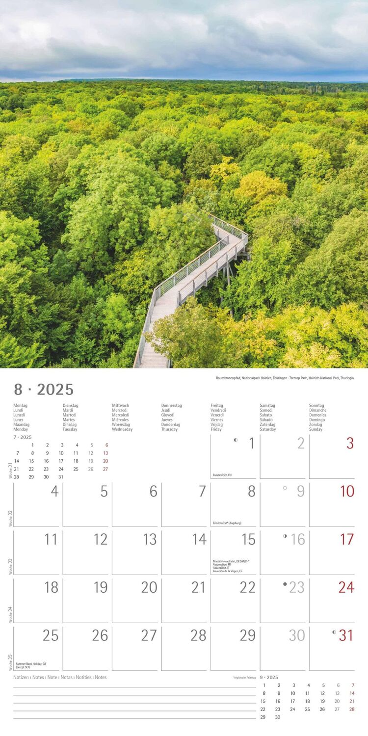 Bild: 4251732343088 | Deutschland 2025 - Broschürenkalender 30x30 cm (30x60 geöffnet) -...