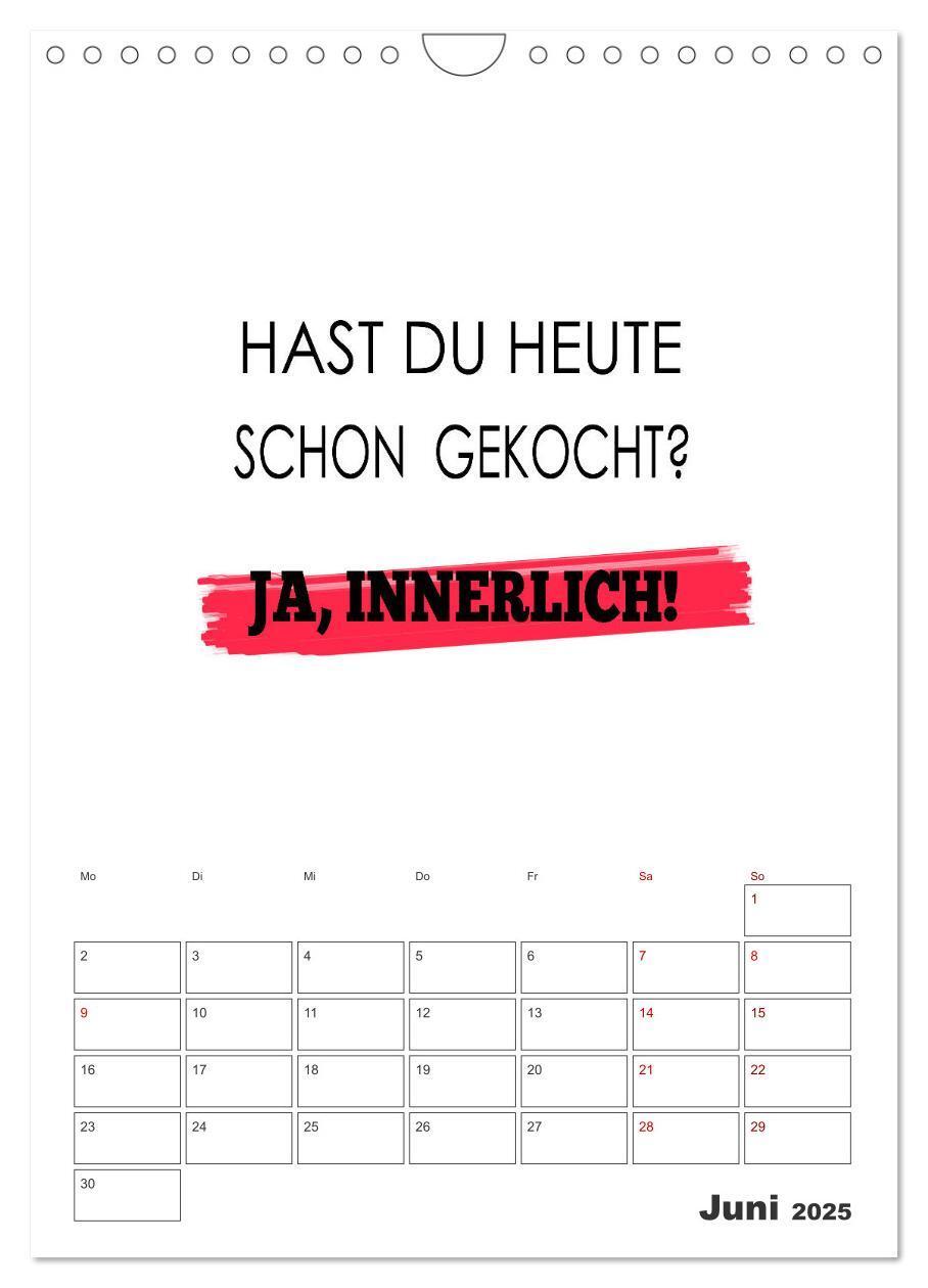 Bild: 9783435855865 | Sprüche für die Küche. Mit Jahresplaner (Wandkalender 2025 DIN A4...