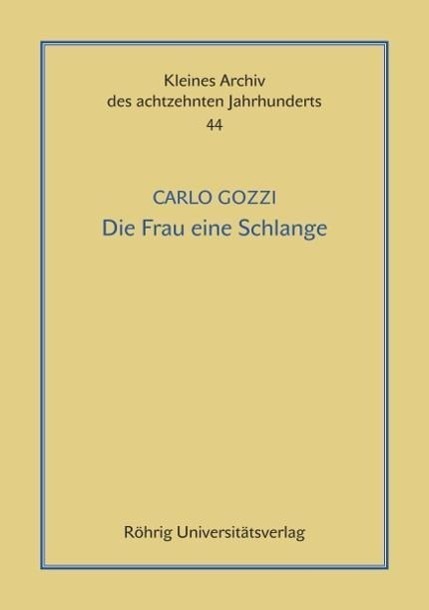 Cover: 9783861103608 | Die Frau eine Schlange. Ein tragicomisches Mährchen in drey Akten....