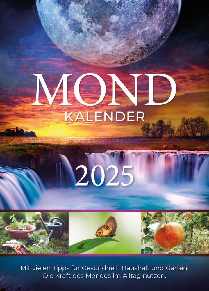 Cover: 9783982268583 | Mondkalender 2025 | Die Kraft des Mondes im Alltag nutzen | Bunz