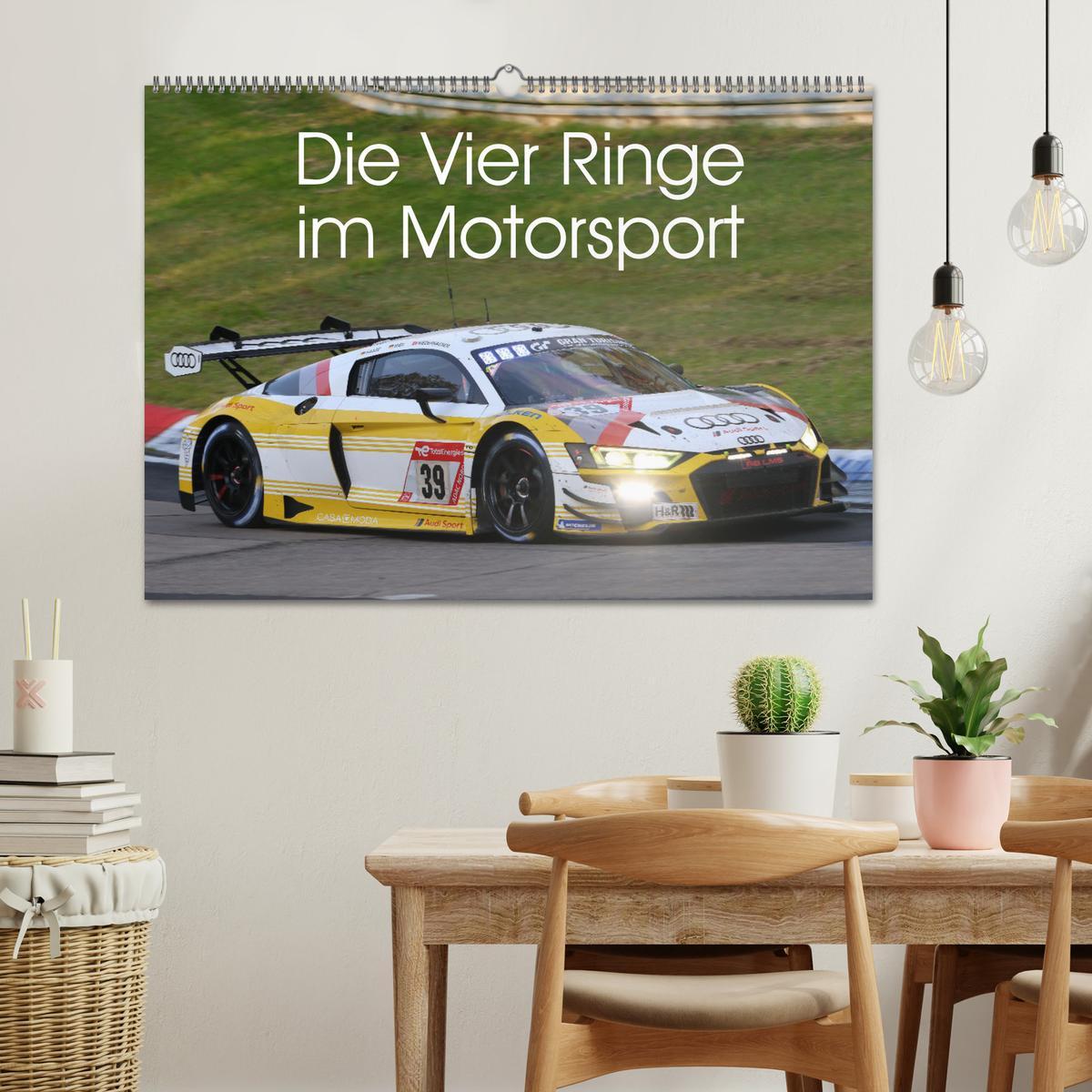 Bild: 9783435839193 | Die Vier Ringe im Motorsport (Wandkalender 2025 DIN A2 quer),...