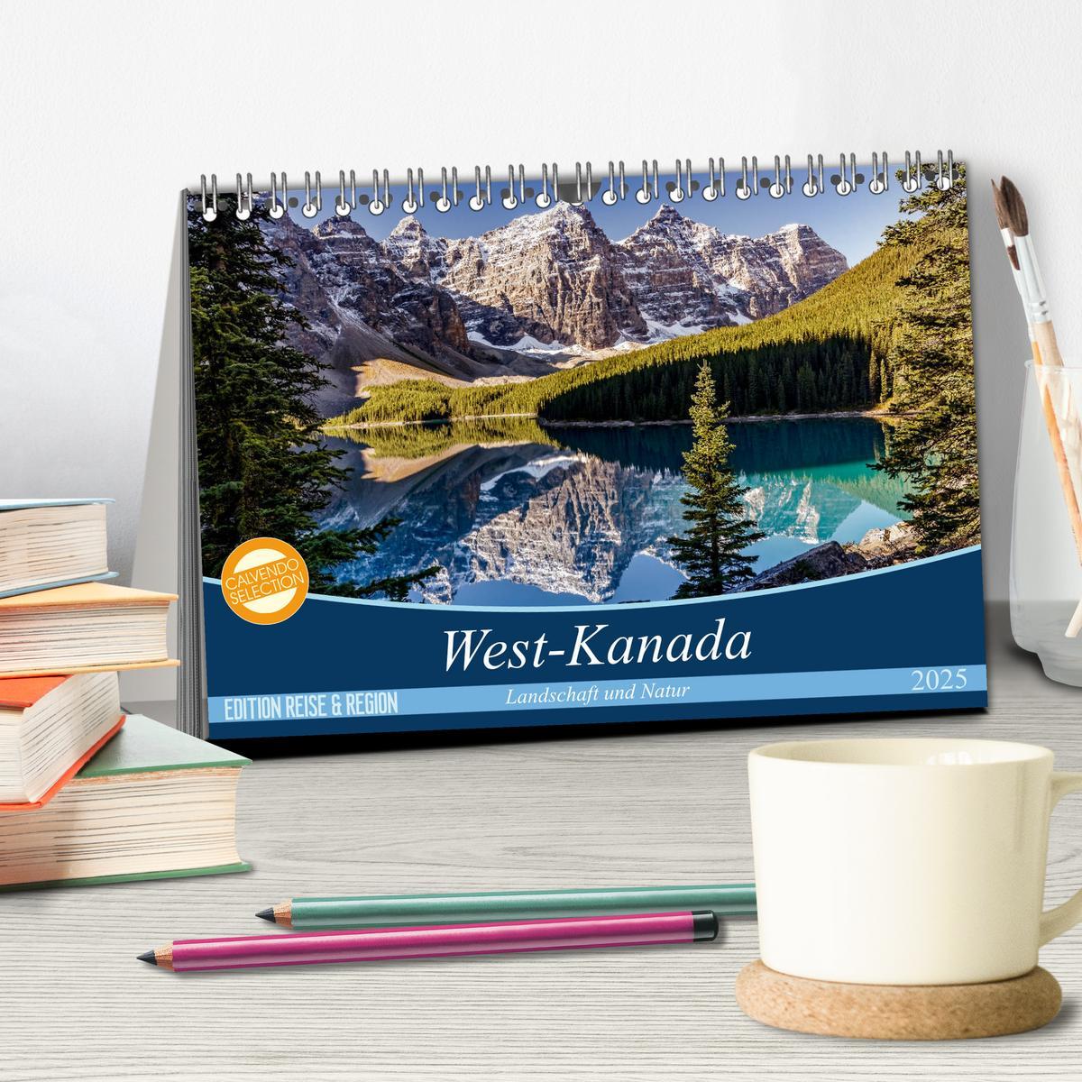 Bild: 9783435831609 | West-Kanada (Tischkalender 2025 DIN A5 quer), CALVENDO Monatskalender